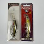 Lot Of 2  Renegade  baits, 1 Shad Diver - 1 Laser Minnow, 3 1/2” NEW OLD STOCK