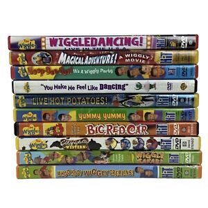 The Wiggles DVD Lot of 10 Kids Movies Dancing Hot Potatoes Yummy Big Red Car