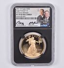 PF70 2021-W $50 American Gold Eagle Portrait T-2 AR Moy + Ryder Sign NGC *2516