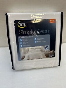 Serte Simply Clean Hypoallergenic 2 Piece Duvet Cover Set Twin/Twin XL White