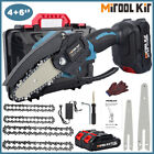 Mini Handheld Electric Chainsaw Kit Cordless Tree Pruning Gardening Rechargeable