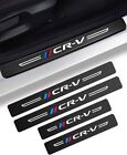 4Pcs For  CR-V CRV Carbon Fiber Car Door Sill Plate Protector Cover Sticker A+