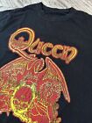 Queen T-Shirt Mens Medium Black Short Sleeve Music Concert Band Tee Outdoors