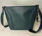 Coach Small Dufflette Forest Green Pebble Leather Bag Crossbody C8482