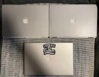 Lot of 3 Apple MacBooks (2) G4 And (1) Pro AS IS  INCOMPLETE