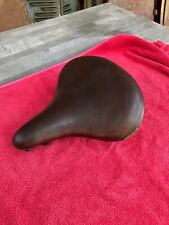 ORIGINAL 1940S MESINGER LEATHER SEAT FOR TOP OF THE LINE SCHWINN AUTO-CYCLES!!!