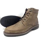 Ecco Men's Ian Sz 46 US 12 - 12.5 M Brown Leather High Top Lace Up Hiking Boots