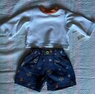 NWT Lee Middleton Doll Clothes Outfit Sea Creature Print Shorts & Matching Shirt