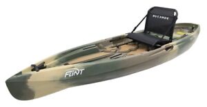 NuCanoe Flint Kayak with Fusion Seat | Recreational Kayak | Fishing Kayak
