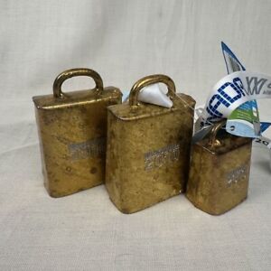 THREE 2010 Vancouver Olympics Skiing Cowbells - $115 Retail