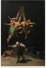 Francisco Goya Dark Paintings - Flight of the Witches Art Prints - Gothic Canvas