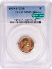 1909-S VDB Lincoln Cent MS65+RD PCGS (CAC)