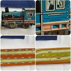 Vtg 1950's DBGM Wind Up Train & Track Set Made In Western Germany Tin Litho Toy