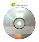 10 PHILIPS Digital Music CD-R 40X  Branded Logo 700MB Audio Disc - Paper Sleeves
