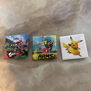 Nintendo Pin Lot - Pikachu, Arms, and Splatoon 2 - SDCC 2017