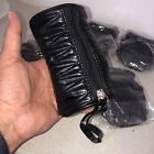 6 Morgan Taylor Mini Purses Bags Nail Make Up Black Barrel Zipper Bag ￼Lot NEW