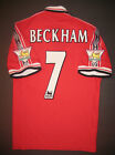 1998-1999 Umbro Manchester United David Beckham Home Jersey Shirt Kit England