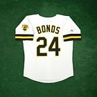 Barry Bonds 1992 Pittsburgh Pirates Men's Home White Cooperstown Jersey w/ Patch