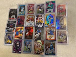 FOOTBALL CARD LOT (22) AUTOS RELIC PRIZMS PARALLELS INSERTS RC