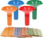 New Coin Sorting Plastic Tubes with 40 Paper Wrappers Quarter Nickle Dime Penny