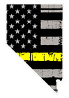 Nevada State (E29) Thin Yellow Line Dispatch Vinyl Decal Sticker Car/Truck Lapto