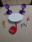 Vintage 1998 Barbie So Real So Now Family Room PlaySet Pieces 7 Mattel