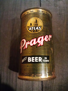 Atlas Prager 12oz Flat Top Beer Can Atlas Brewing Co Chicago IL