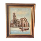 New ListingVintage Antique Framed Oil Painting Signed Rayner West Germany Rustic Scene 24