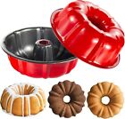Bunt Pan Set of 2 9.5 Inch Perfect Result Fluted Cake Pan TAOUNOA Nonstick NEW