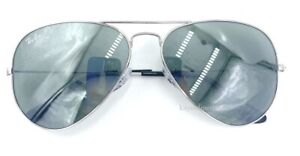 Ray Ban Aviator Silver Mirrored RB3025 003/40 58 mm New Sunglasses