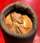 1951-D Lincoln Wheat Penny Cent OBW Original Bank Wrap Roll GEM BU RED