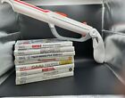 Lot Of 8 Nintendo Wii Games With Top Shot Accessory Untested