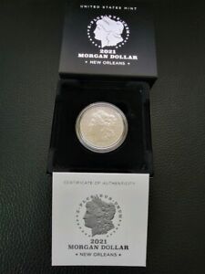 2021 O Morgan Silver Dollar, w/ O Privy Mint Mark, w/ Box & COA
