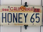 California personalized license plates 