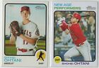 Shohei Ohtani 2022 Topps Heritage Base #150 & New Age Performers Insert #NAP-4