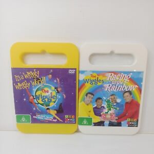 The Wiggles DVD 2 Bundle Lot It's A Wiggly Wiggly World! & Racing to the Rainbow