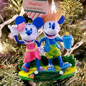 2022 Disney Parks Caribbean Beach Resort Mickey Mouse Miniature Ornament New