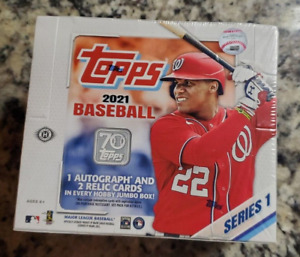 2021 Topps Series 1 Baseball Factory Sealed Jumbo Hobby Box *SEE PICS*