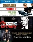 Steve McQueen Triple Feature [Bullitt / Cincinnati Kid / Getaway] [Blu-ray]
