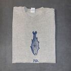 Vintage 90s Phix Sharin’ in the Groove Grey Graphic Minimalistic Casual Tee XL