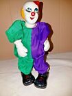 Clown Poseable Dressed Doll Decorative Collectibles Porcelain Figurine Vintage