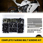 195PCS Motorcycle Complete Fairing Bolt Kit Body Screw Set Accessories Parts EAN (For: 2008 Kawasaki Ninja 250R EX250J)