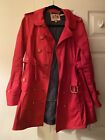 Juicy Couture Trench Coat Red Excellent