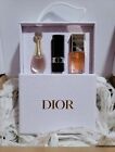 Dior Gift Set Mini J’adore Perfume Satin Lipstick Rouge 999 Micro Rose Serum NIB