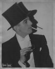 A YOUNG CARDINI IN TOP HAT B&W PUBLICITY PHOTO / Archival Magician Photo Reprint