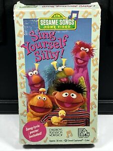 Sesame Street Sing Yourself Silly VHS 1990 Home Video Movie Cartoon VCR Tape