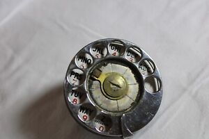 AUTOMATIC ELECTRIC TELEPHONE DIAL-CHROME-FINGER WHEEL MOVES SLOWLY