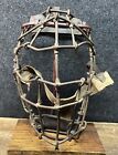 Antique 1890s 1900s Spiderman Goggle Eye Baseball Catchers Face Mask Clips Loops