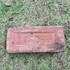 Antique Reclaimed Salvaged Embossed Oxford Red Clay Brick PA Ca 1900 Nice Old 4