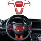 4X Steering Wheel Panel Decor Cover Trim For Dodge Charger 2015-2022 Accessories (For: 2019 Dodge Charger Scat Pack)